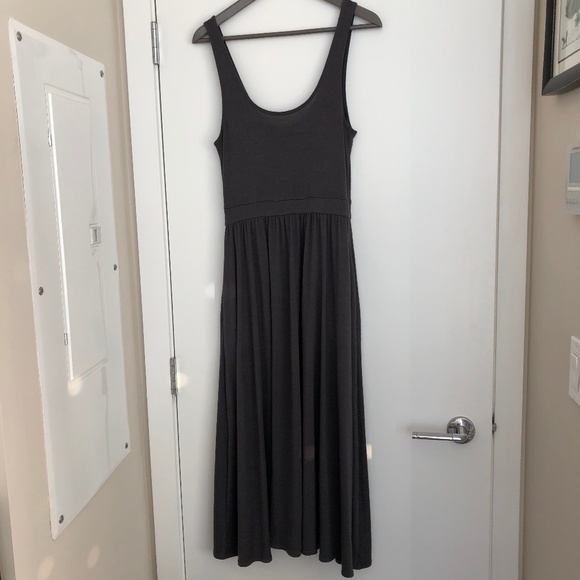 Aritzia Wilfred Free Midi Dress with Pockets - Grey - Size Small - Picture 1 of 8